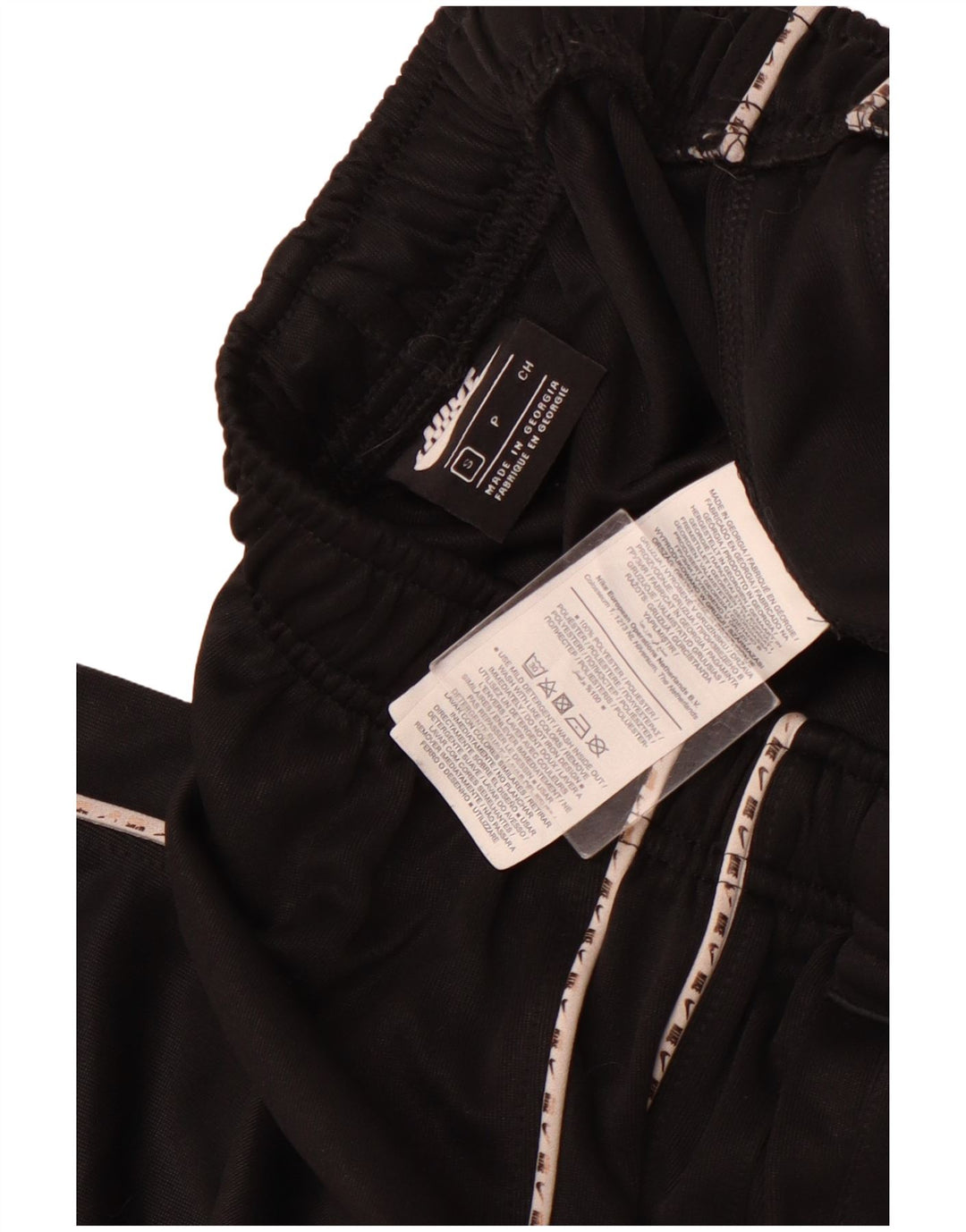 Calça de treino feminina Nike Joggers UK 8 pequena preta poliéster