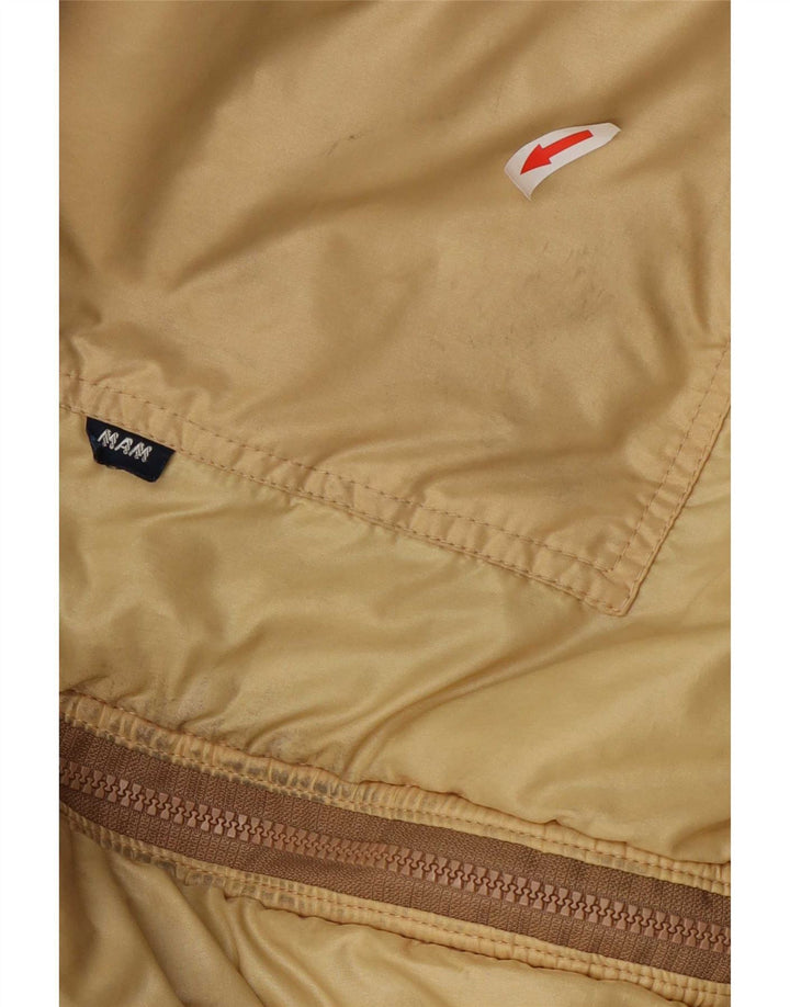 Jaqueta bomber reversível masculina vintage UK 36 pequena bege