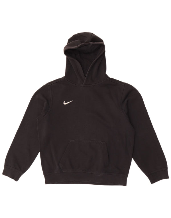 Jumper com capuz Nike Boys 12-13 anos grande algodão preto