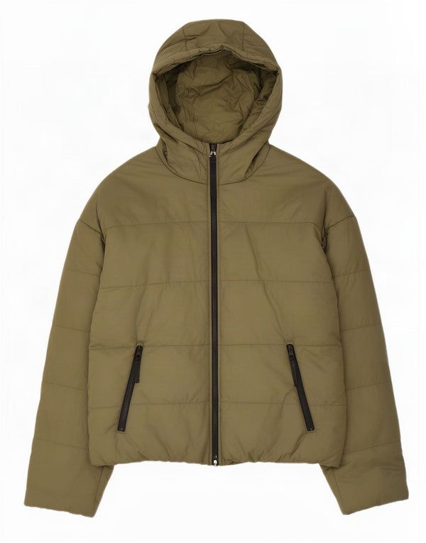 Jaqueta Nike Feminina Therma-Fit Graphic Oversized Acolchoada UK 10 Pequena Caqui