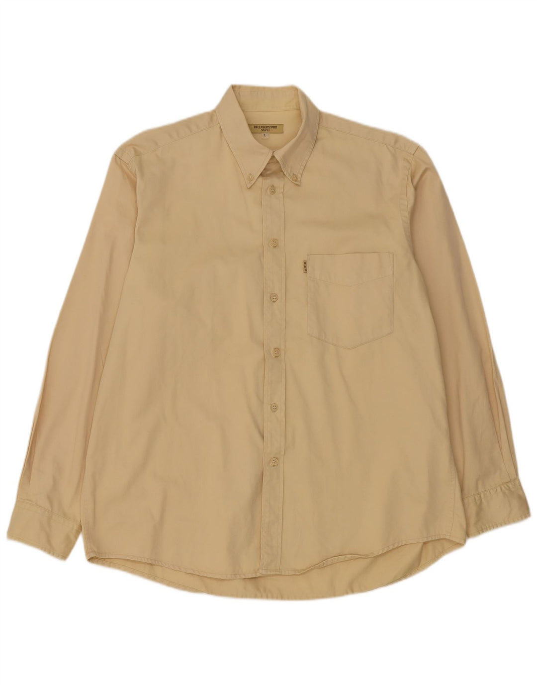 Camisa masculina Rifle grande algodão bege