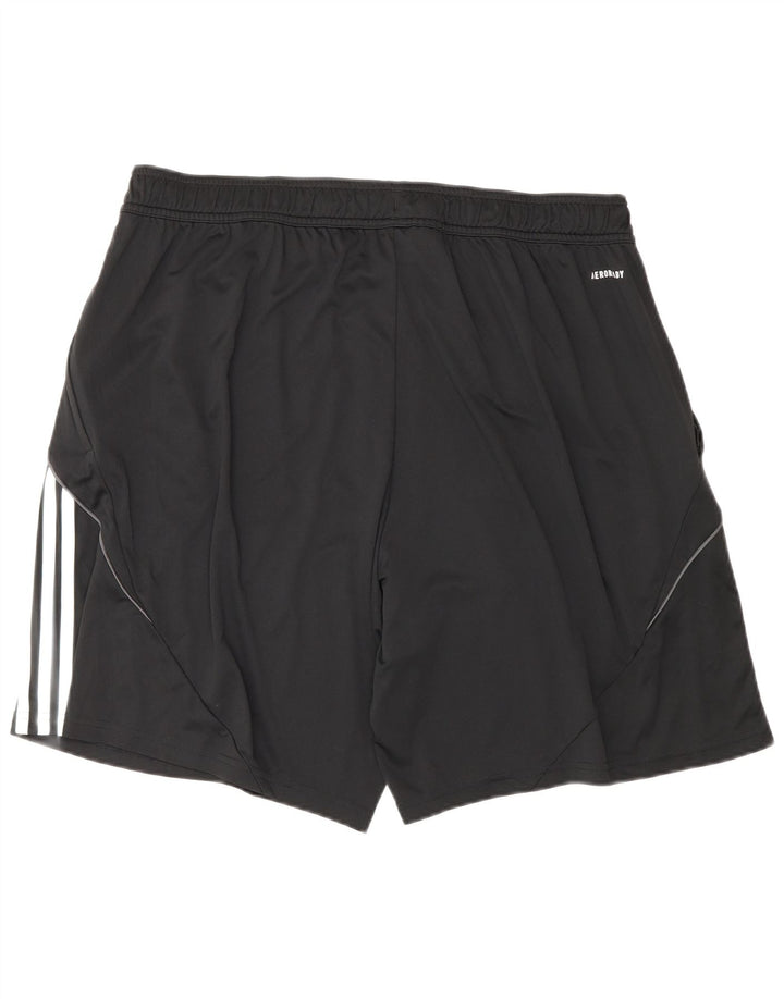 Shorts esportivos masculinos Adidas Regular Fit 2XL poliéster preto