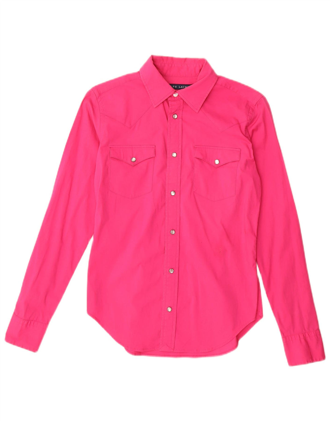 Camisa Slim Fit Feminina Ralph Lauren EUA 4 Pequena Rosa