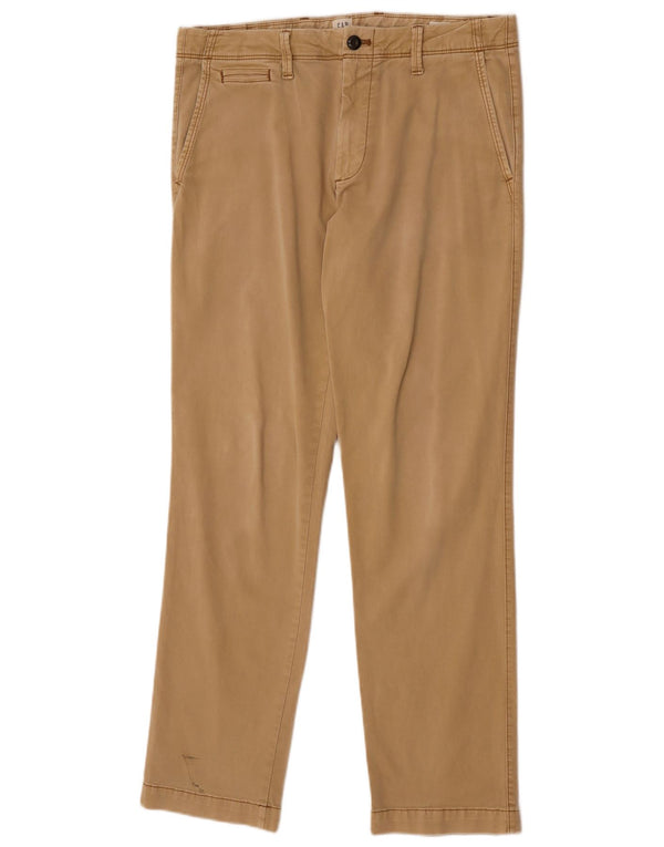 Calça Chino Reta Masculina Gap W32 L32 Algodão Bege
