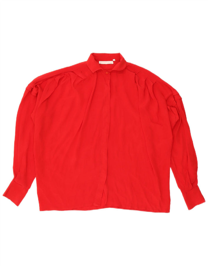 Blusa feminina vintage IT 46 grande vermelha