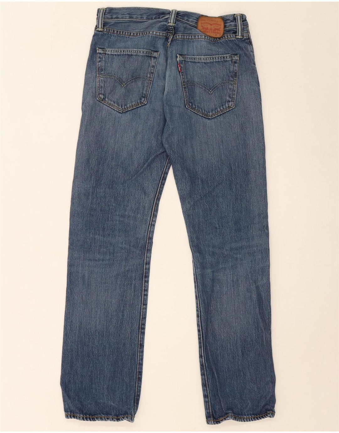 Levi's Masculino 501 Straight Jeans W29 L30 Azul Algodão