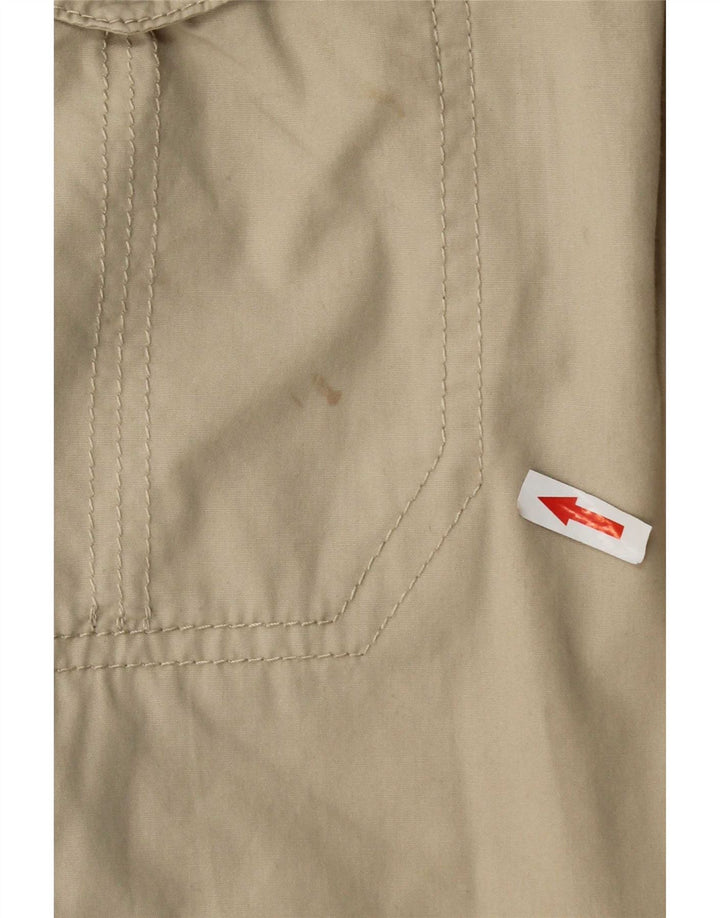 Bermuda cargo masculina Marks & Spencer W34 grande algodão bege