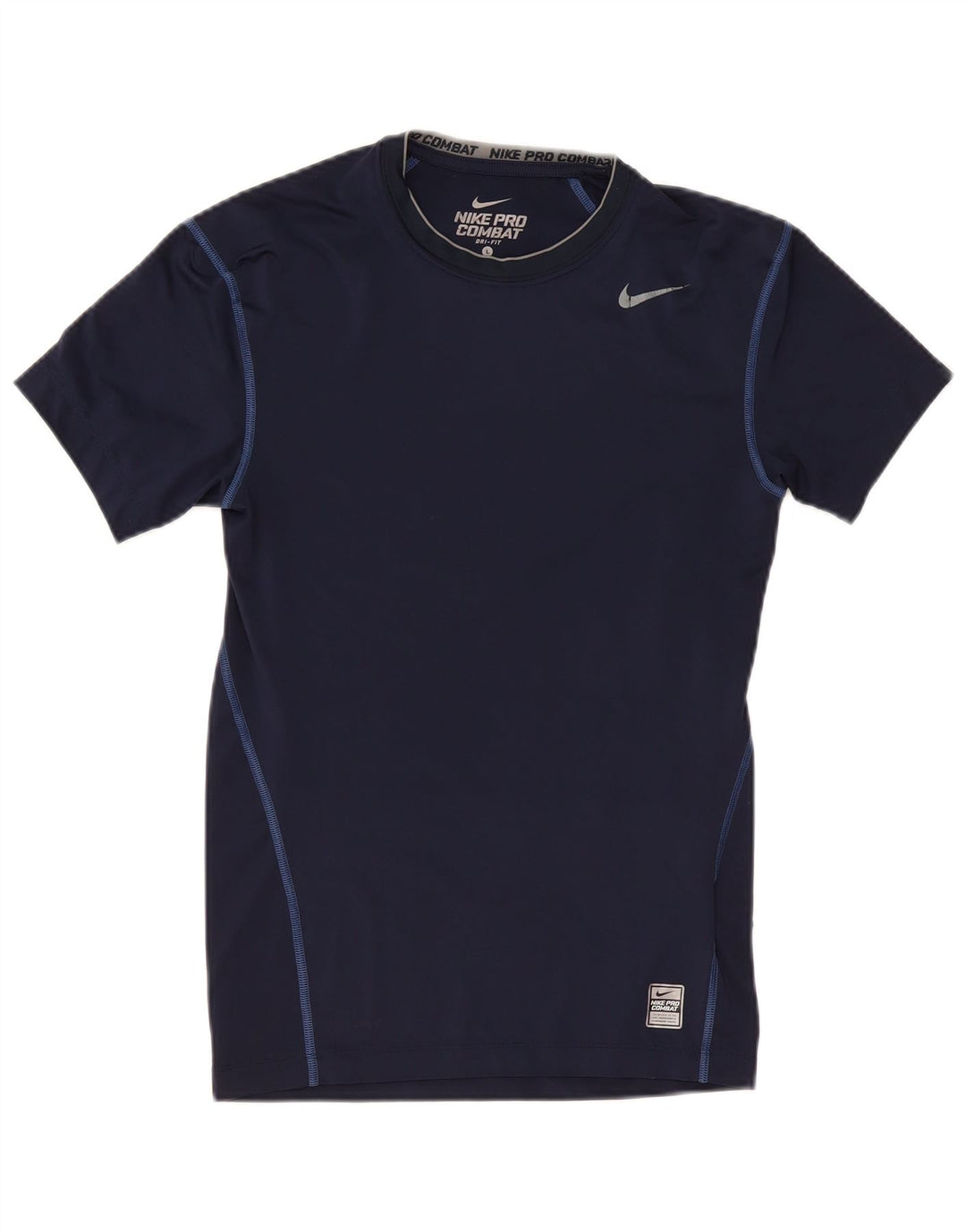 Camiseta masculina Nike Pro Combat grande poliéster azul marinho