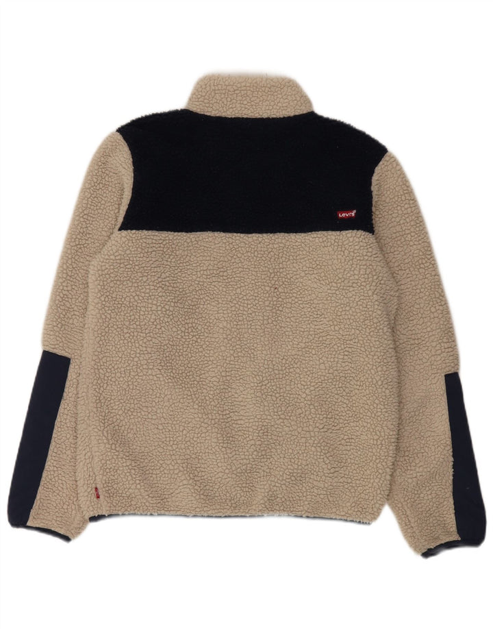 Jaqueta Levi's Boys Fleece 15-16 Anos Bege Colourblock Poliéster