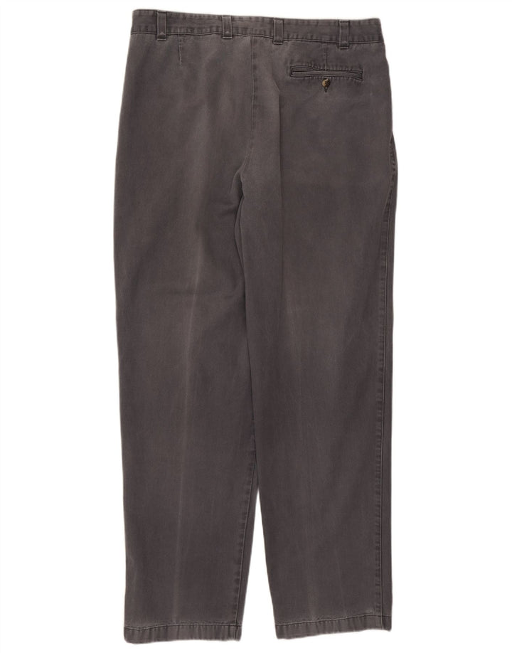 Calça chino masculina Marks & Spencer W38 L33 algodão cinza