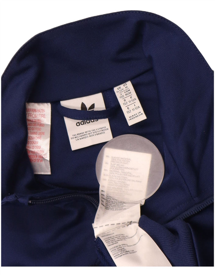 Casaco de treino adidas menino 11-12 anos azul marinho poliéster