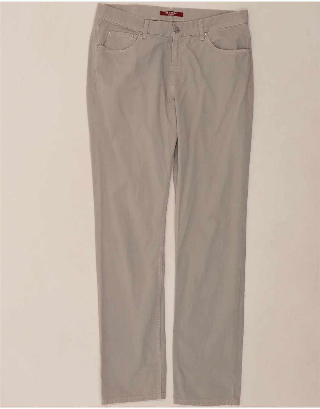 CARRERA Mens 700 Straight Casual Trousers W36 L35 Grey Cotton Vintage Carrera and Second-Hand Carrera from Messina Hembry 