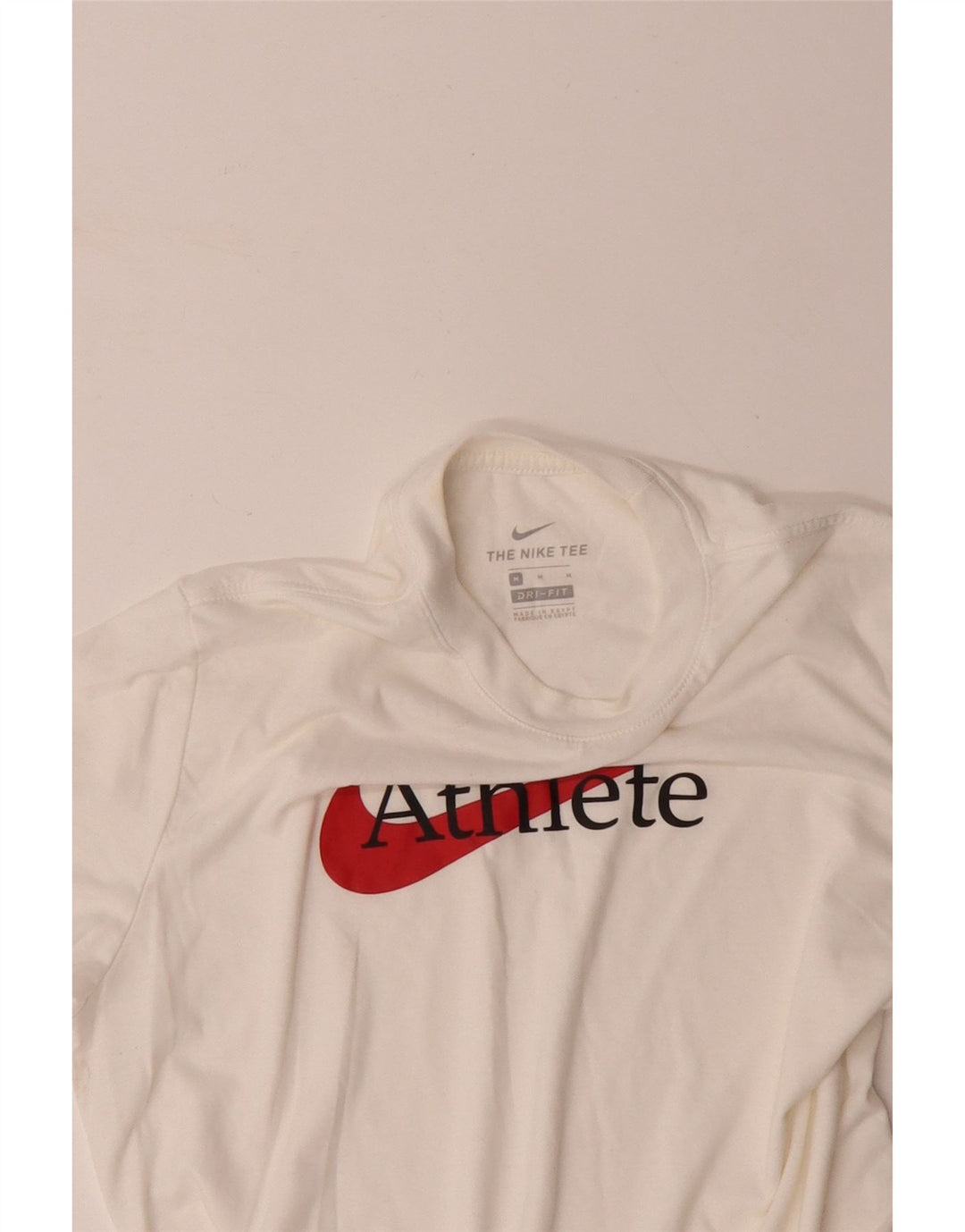 Camiseta masculina NIKE Dri Fit Graphic Top Médio Algodão Branco