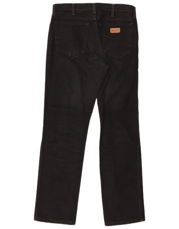 Wrangler feminino Texas Straight Jeans W33 L32 algodão preto