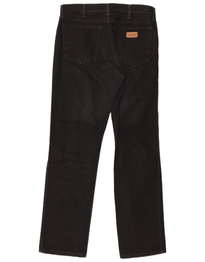 Wrangler feminino Texas Straight Jeans W33 L32 algodão preto