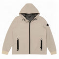 Jaqueta de chuva com capuz feminina Superdry UK 12 poliéster branco médio