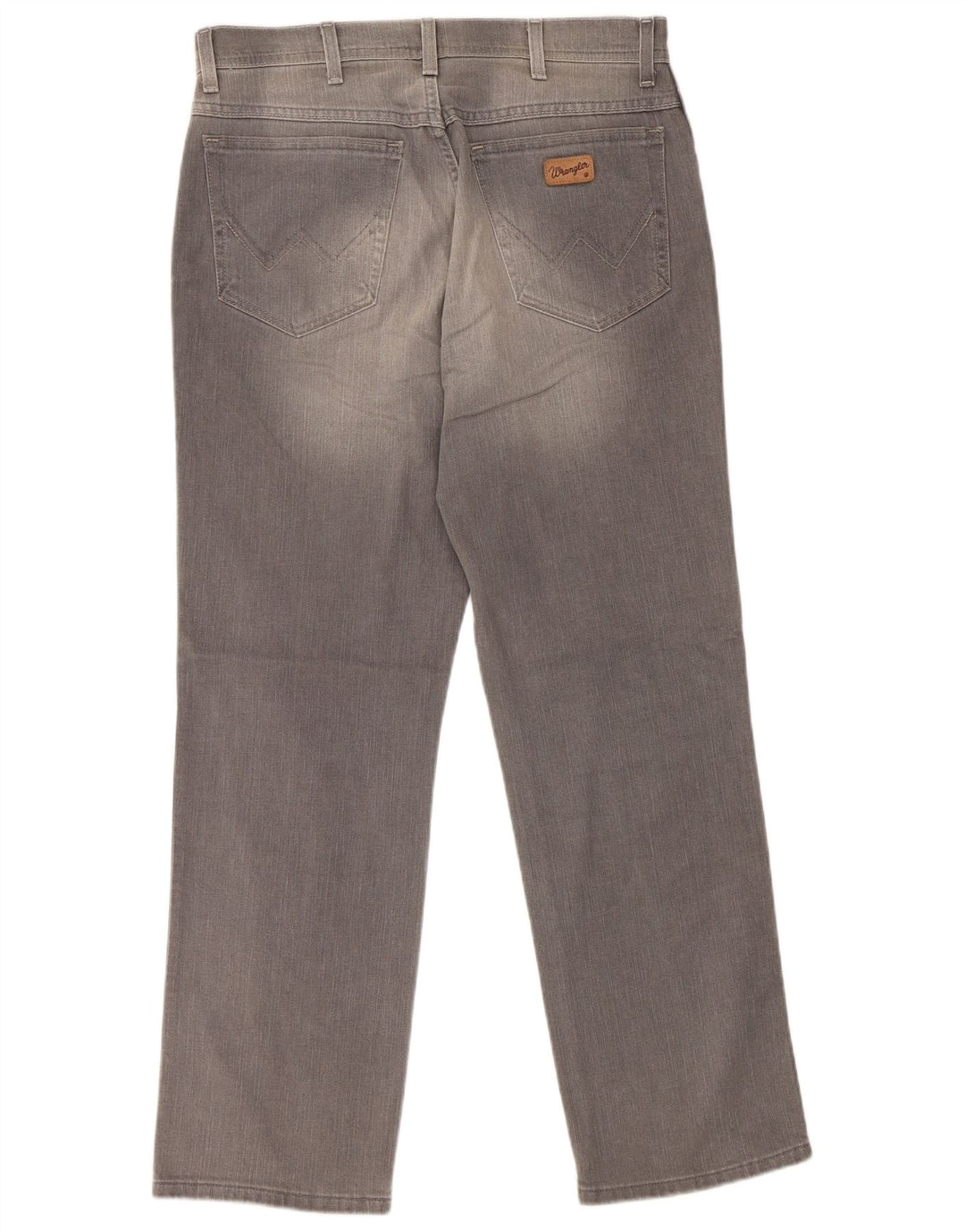 WRANGLER Masculino Texas Stretch Straight Jeans W33 L30 Algodão Cinza
