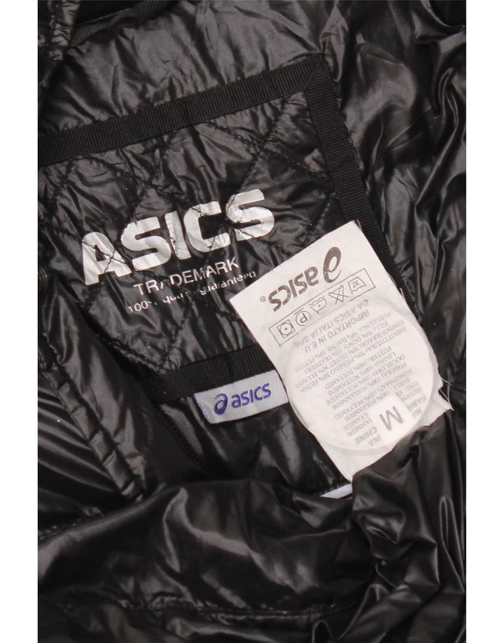 Casaco acolchoado feminino Asics UK 14 médio preto nylon