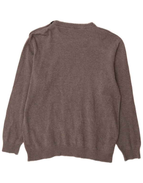 Suéter masculino Jack & Jones com gola canoa 2XL algodão cinza