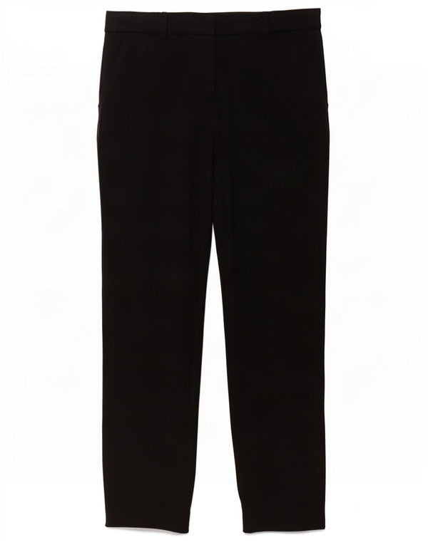 Calça feminina de terno reto Marks & Spencer UK 8 pequena W27 L27 azul marinho
