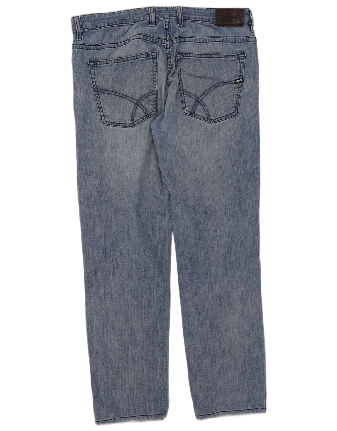 Calça jeans reta masculina Gas W36 L29 algodão azul