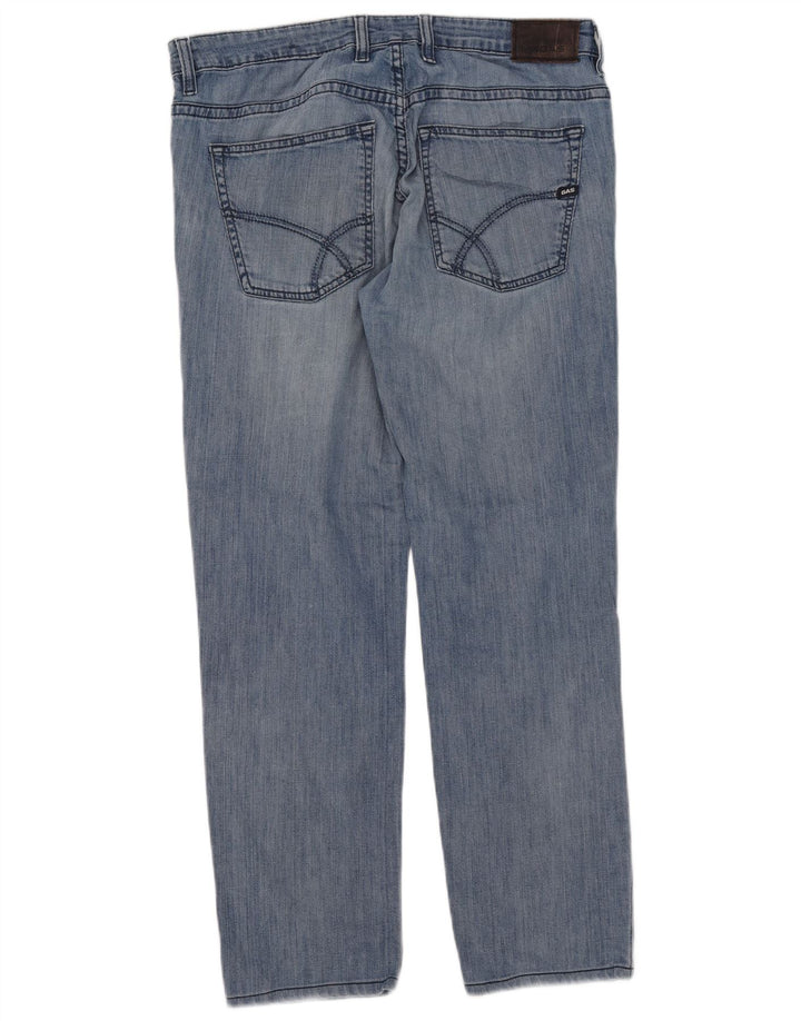 Calça jeans reta masculina Gas W36 L29 algodão azul