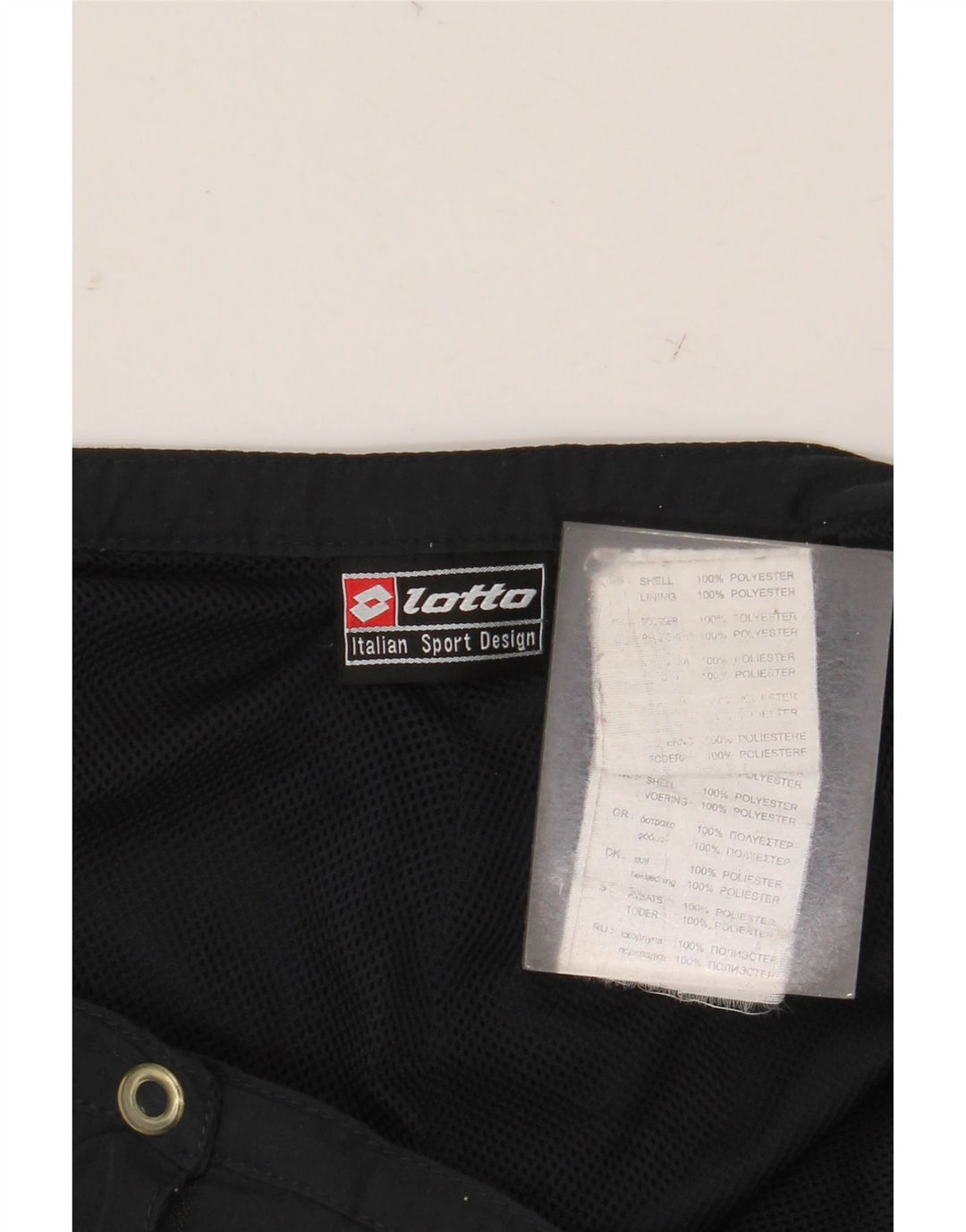 Calça de treino feminina LOTTO UK 8 pequena poliéster preta