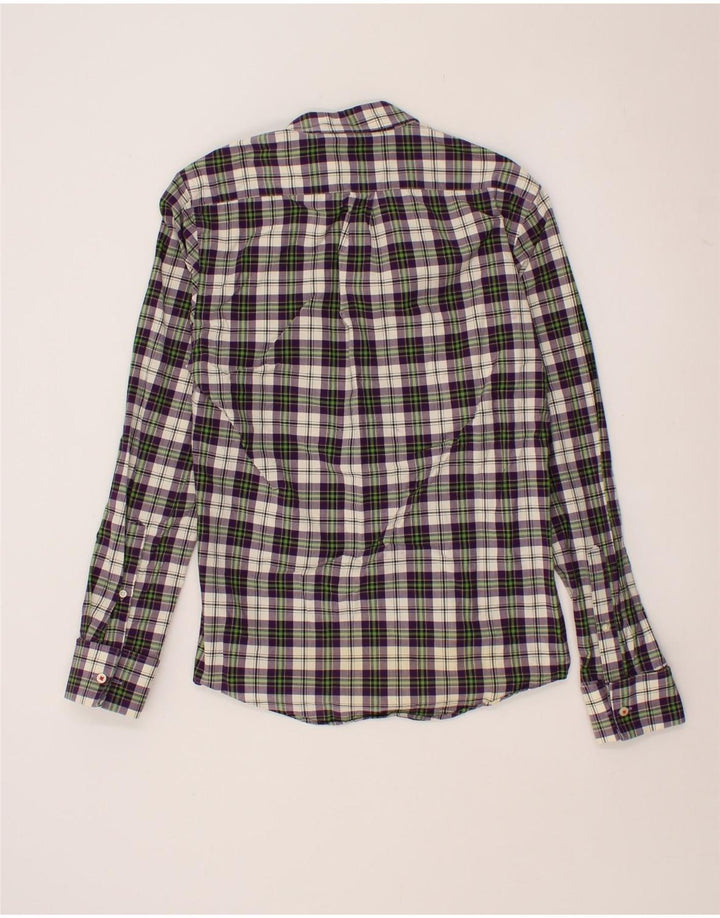 JACK WILLS Mens Shirt Small Purple Check Cotton Vintage Jack Wills and Second-Hand Jack Wills from Messina Hembry 