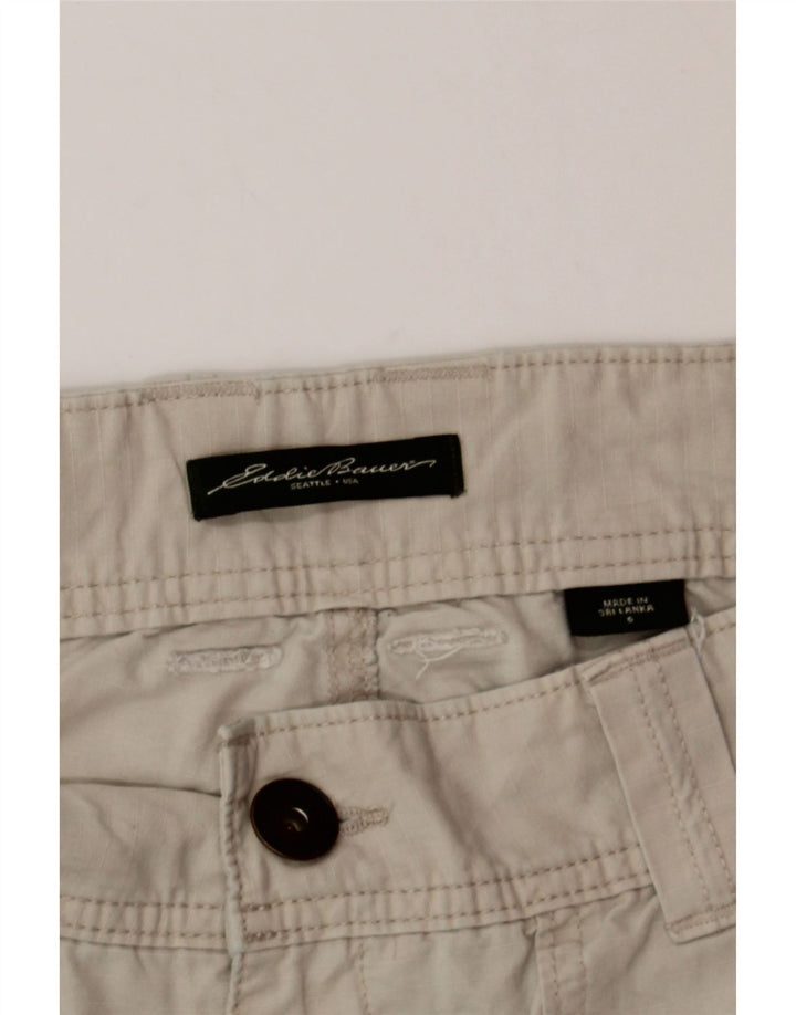 EDDIE BAUER Womens Straight Capri Trousers Small W34 L22 Beige Cotton Vintage Eddie Bauer and Second-Hand Eddie Bauer from Messina Hembry 