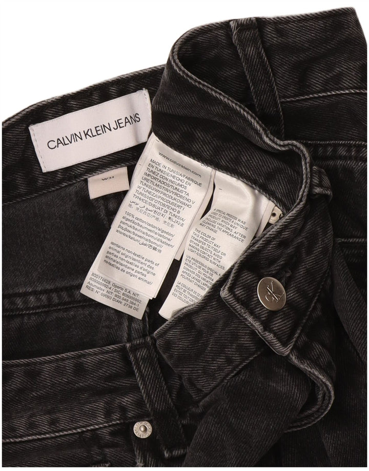 Calça jeans reta masculina Calvin Klein W31 L27 algodão preto