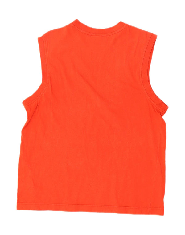 Puma Mens Graphic Vest Top Grande Algodão Vermelho