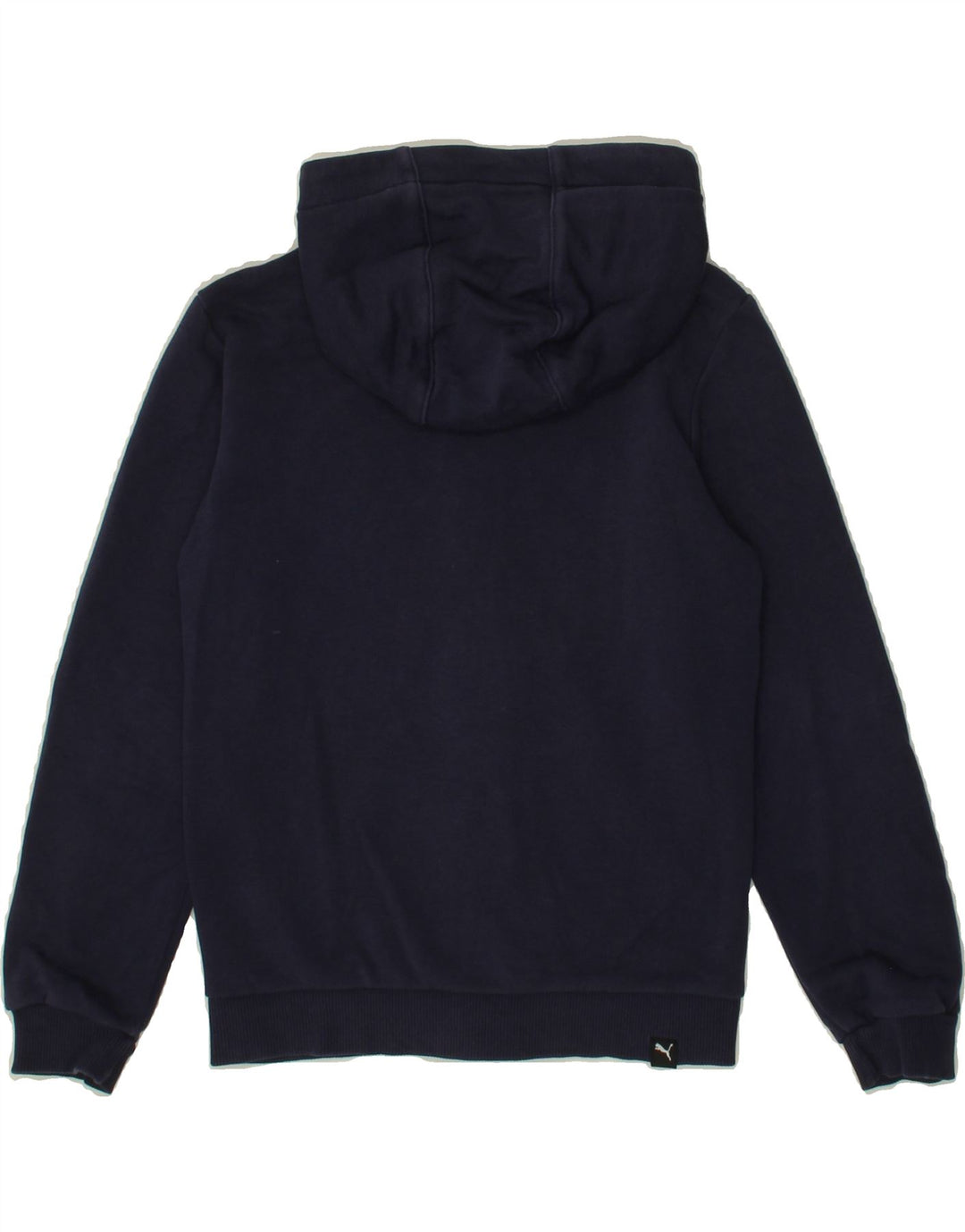 PUMA Boys Graphic Zip Hoodie Sweater 7-8 Years  Navy Blue Cotton Vintage Puma and Second-Hand Puma from Messina Hembry 