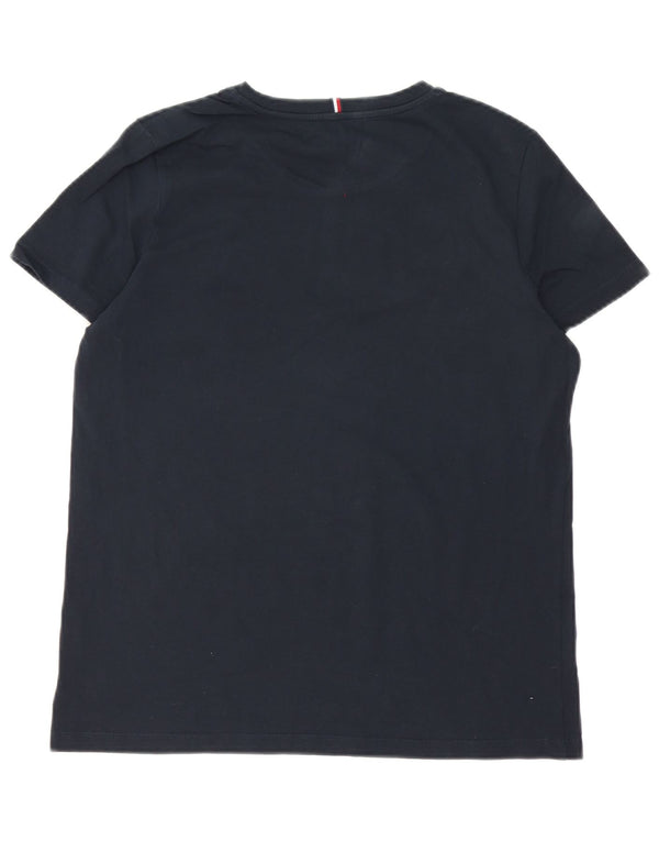 Camiseta feminina Tommy Hilfiger com estampa gráfica UK 16 grande algodão azul marinho