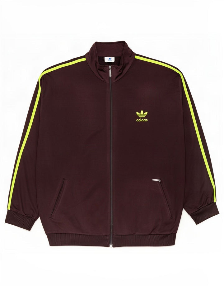Adidas Mens Tracksuit Top Jacket UK 46/48 XL Preto Poliéster