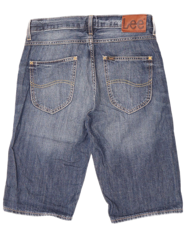 Shorts jeans masculino Lee W28 pequeno algodão azul