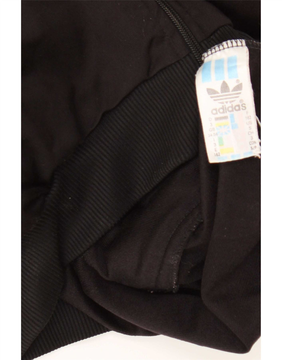 Adidas Mens Tracksuit Top Jacket UK 34/36 Pequeno Poliéster Preto