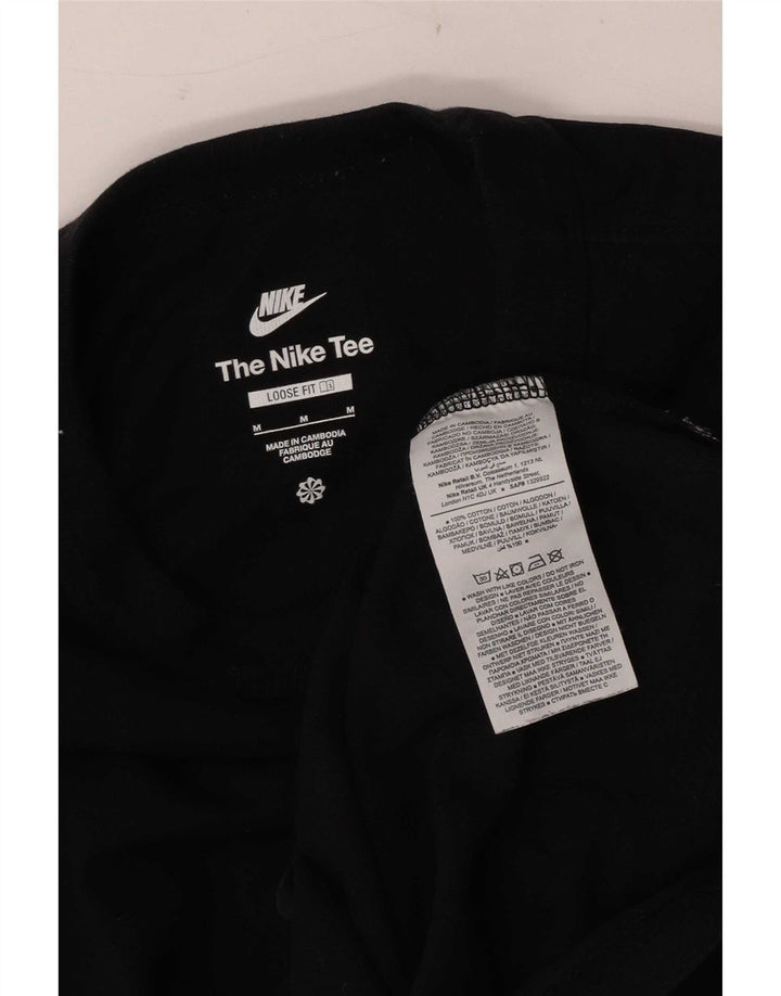 Camiseta masculina Nike Loose Fit Top Médio Algodão Preto