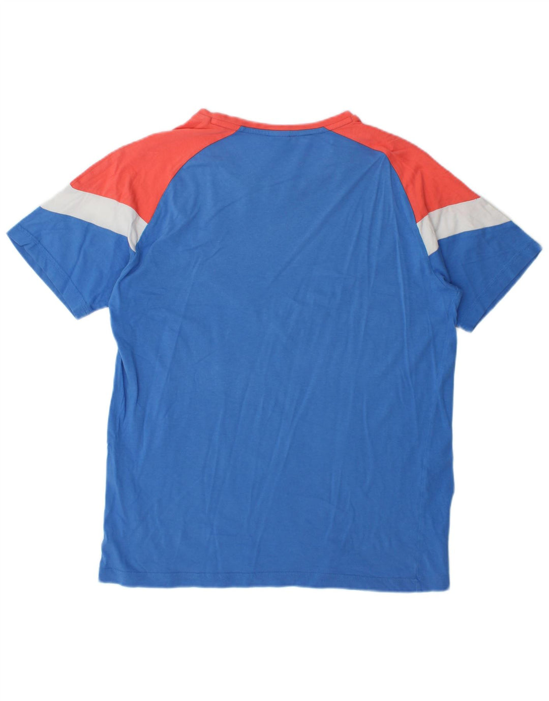 Camiseta masculina Puma Top médio azul colorblock