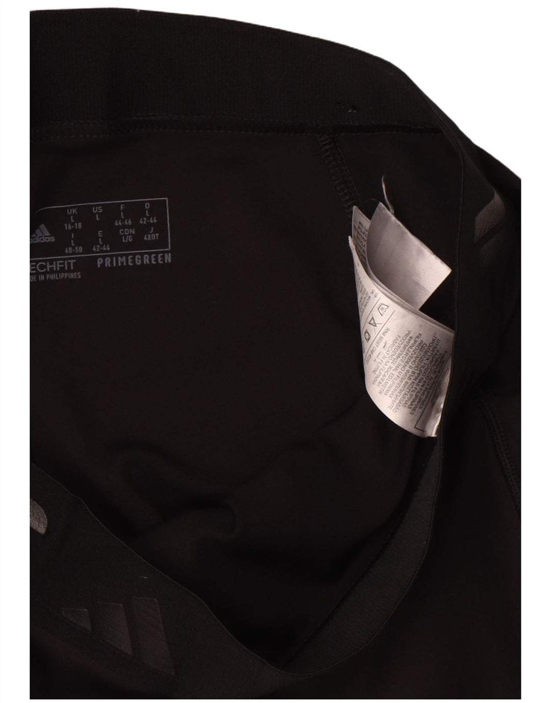 Leggings Adidas Femininas UK 16/18 Grande Poliéster Preto
