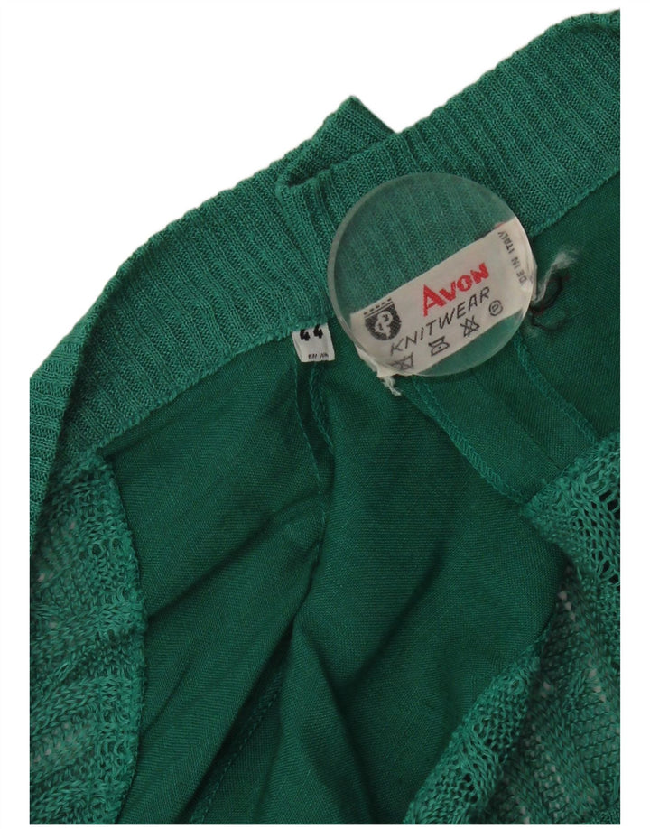 Suéter Cardigan Masculino Vintage IT 44 XL Verde
