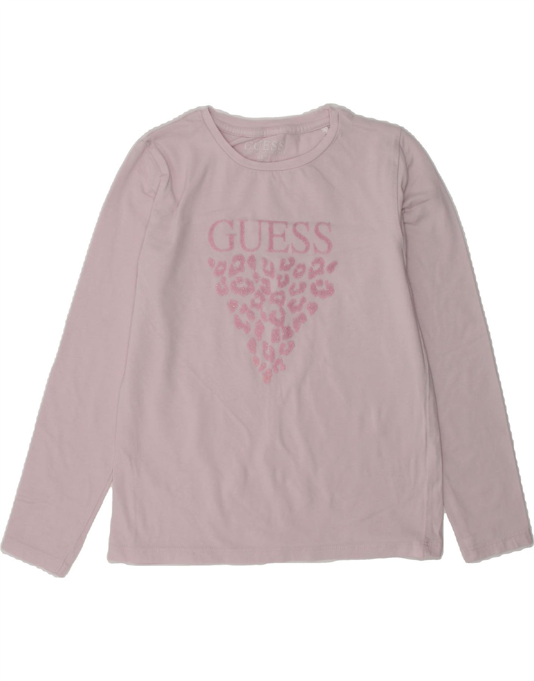 GUESS Girls Graphic Top Long Sleeve 6-7 Years Purple Cotton | Vintage Guess | Thrift | Second-Hand Guess | Used Clothing | Messina Hembry 