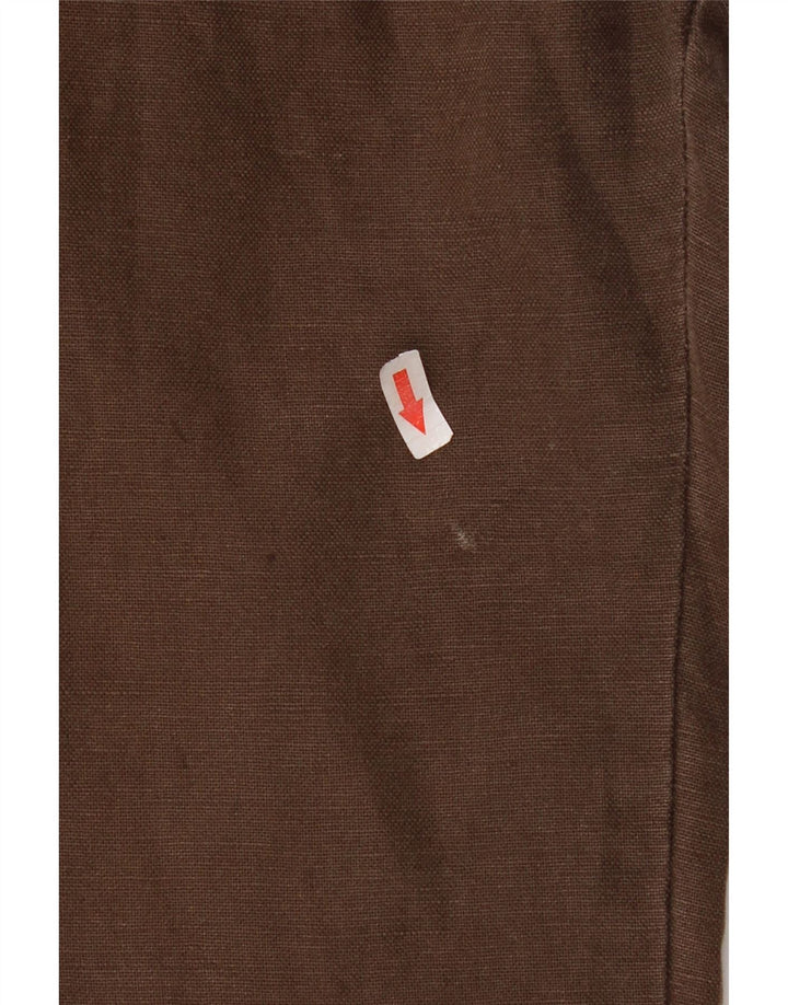 Bermuda masculina Gap Regular Loose Fit Médio W32 Linho Marrom