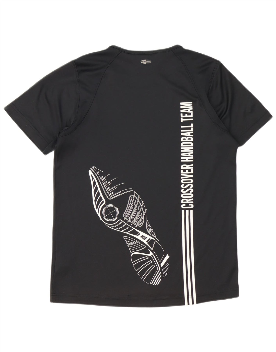 Adidas Mens Graphic T-Shirt Top Médio Poliéster Preto