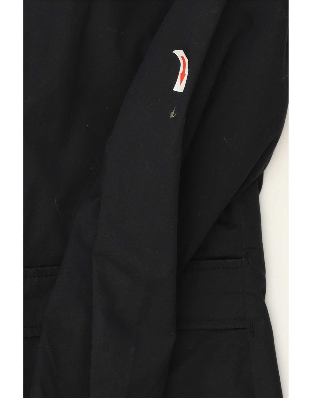 Casaco impermeável masculino G-Star com peito duplo Reino Unido 36 pequeno azul marinho