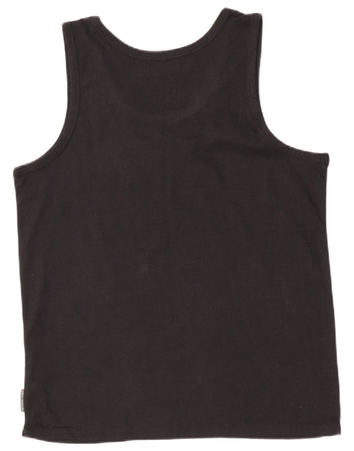 Colete masculino French Connection Top XL de algodão preto