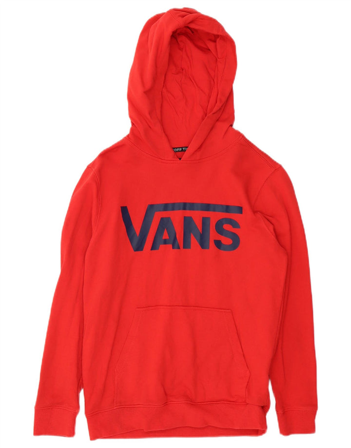 Vans Meninos Graphic Hoodie Jumper 10-11 Anos Médio Algodão Vermelho