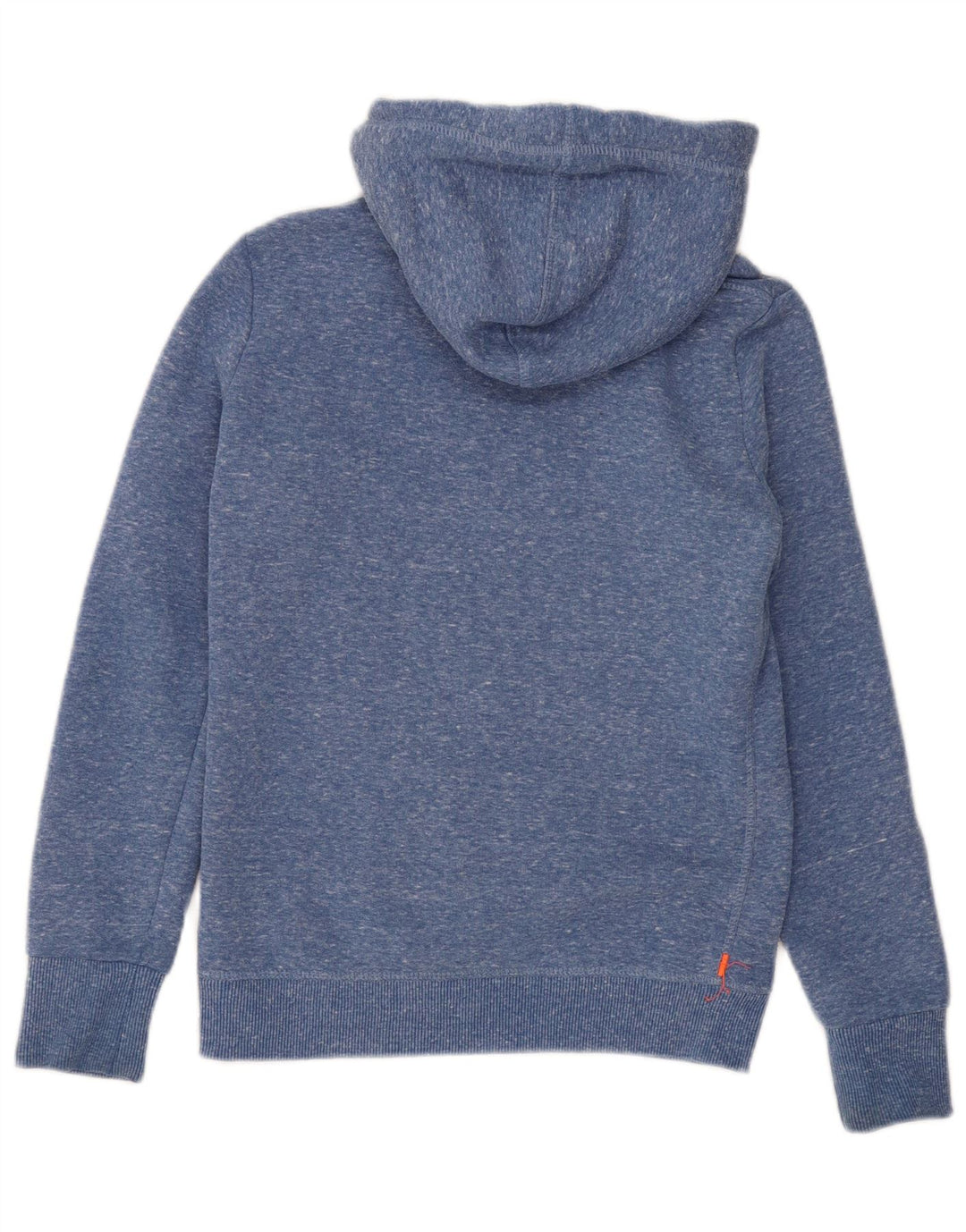 Superdry feminino gráfico moletom com capuz UK 8 pequeno poliéster manchado azul