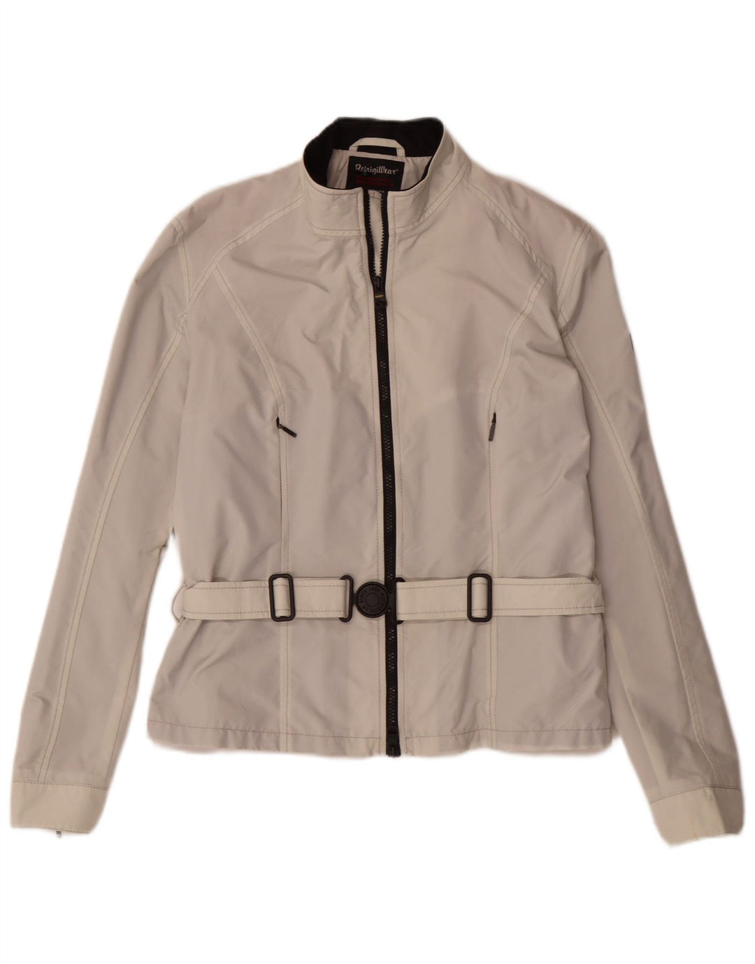Jaqueta de chuva feminina Refrigiwear IT 46 grande nylon branco