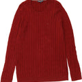 TOMMY HILFIGER Mens Crew Neck Jumper Sweater XL Burgundy Cotton Vintage Tommy Hilfiger and Second-Hand Tommy Hilfiger from Messina Hembry 