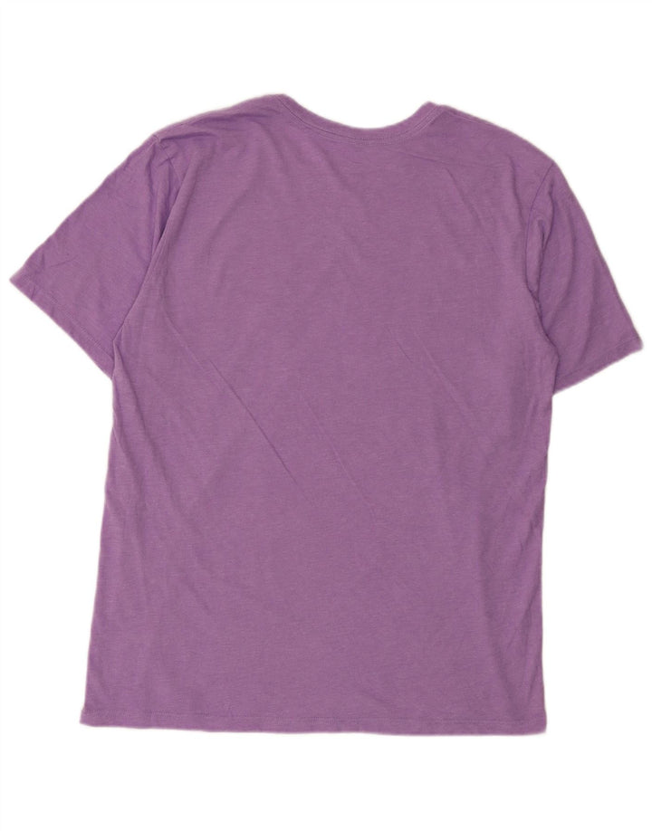 Camiseta gráfica masculina Hurley Top médio algodão roxo